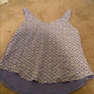 Purple and white tank loungewear